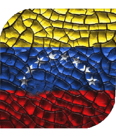 Drapeaux Amériques Vénézuéla Carré 