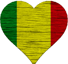 Bandiere Africa Mali Cuore 