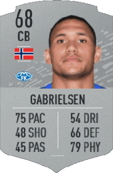 Multimedia Videospiele F I F A - Karten Spieler Norwegen Ruben Gabrielsen 