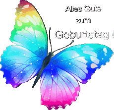 Nachrichten Deutsche Alles Gute zum Geburtstag Schmetterlinge 005 