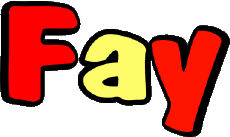 Prénoms FEMININ - UK - USA F Fay 