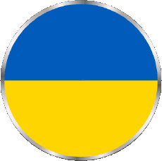 Flags Europe Ukraine Round 
