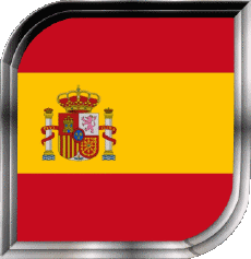 Bandiere Europa Spagna Quadrato 
