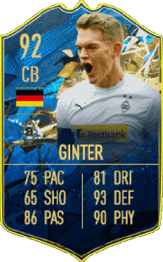 Multimedia Videogiochi F I F A - Giocatori carte Germania Matthias Ginter 