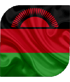 Bandiere Africa Malawi Quadrato 