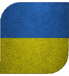 Drapeaux Europe Ukraine Carré 