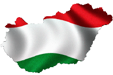 Flags Europe Hungary Map 