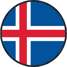 Bandiere Europa Islanda Tondo 
