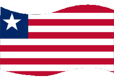 Bandiere Africa Liberia Rettangolo 