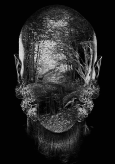 Humor - Fun GIF Artista George RedHawk - Noir et blanc 