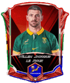 Sportivo Rugby - Giocatori Sud Africa Squadra 2025 Willem Jacobus le Roux 