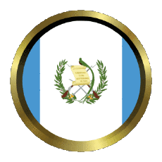 Drapeaux Amériques Guatemala Rond - Anneaux 