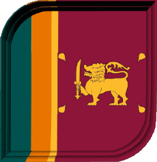 Bandiere Asia Sri Lanka Quadrato 