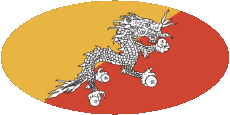 Banderas Asia Bután Diverso 