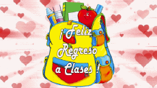 Messagi Spagnolo Feliz Regreso a Clases Sfondo animato 006 