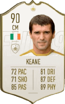 Multimedia Vídeo Juegos F I F A - Jugadores  cartas Irlanda Roy Keane 