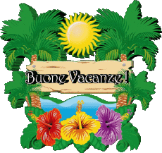 Mensajes Italiano Buone Vacanze Fondo transparente 24 