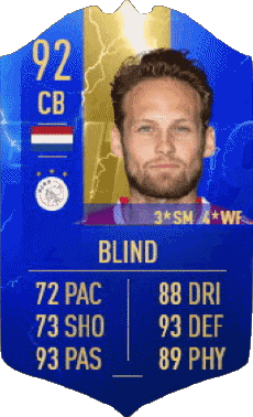 Multimedia Vídeo Juegos F I F A - Jugadores  cartas Países Bajos Daley Blind 