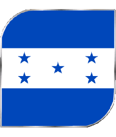 Drapeaux Amériques Honduras Carré 