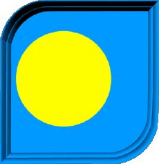 Drapeaux Océanie Palaos Carré 