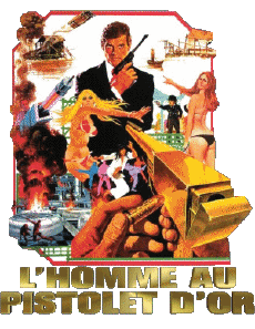 Multimedia Film Internazionale James Bond 007 L'uomo dalla pistola d'oro Logo Francese 
