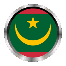 Bandiere Africa Mauritania Rotondo - Anelli 