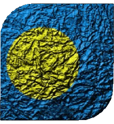 Drapeaux Océanie Palaos Carré 