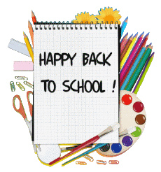 Messages Anglais Happy Back to School Fond Transparent 001 