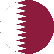 Bandiere Asia Qatar Tondo 