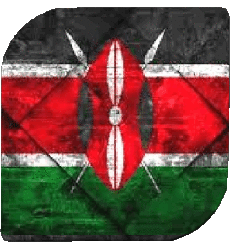 Fahnen Afrika Kenia Platz 