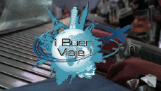 Messages Espagnol Buen Viaje Fond Animé 004 