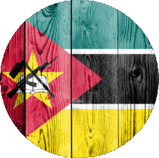 Drapeaux Afrique Mozambique Rond 
