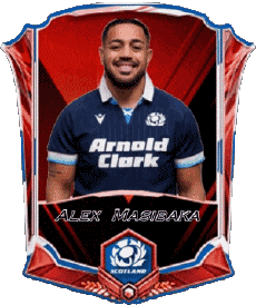 Sports Rugby - Players Scotland Team 2025 Alex Masibaka 