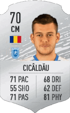 Multimedia Vídeo Juegos F I F A - Jugadores  cartas Rumania Alexandru Cicaldau 