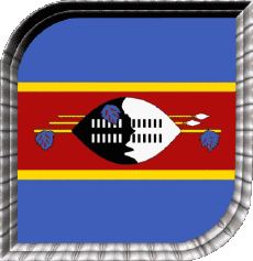 Bandiere Africa Eswatini Quadrato 