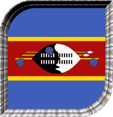 Drapeaux Afrique Eswatini Carré 