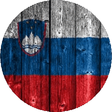 Drapeaux Europe Slovénie Rond 
