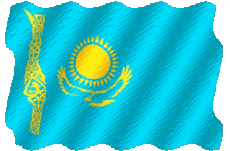 Bandiere Asia Kazakistan Sventola 