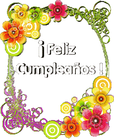 Messages Spanish Feliz Cumpleaños Floral Transparent Background 013 