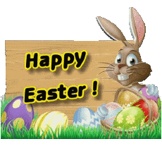 Messagi - Smiley Inglese Happy Easter 04 
