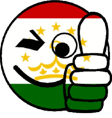 Banderas Asia Tayikistán Smiley - OK 