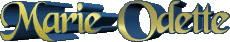 Vorname WEIBLICH - Frankreich M Zusammengesetzter Marie Odette 