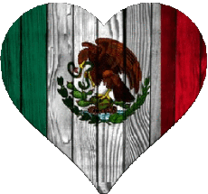 Fahnen Amerika Mexiko Herz 
