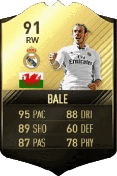 Multi Media Video Games F I F A - Card Players Wales Gareth Bale 