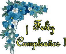Messages Spanish Feliz Cumpleaños Floral Transparent Background 002 