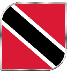 Bandiere America Trinité et Tobago Quadrato 
