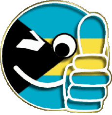 Fahnen Amerika Bahamas Smiley - OK 