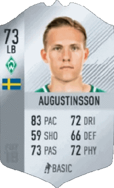 Multimedia Vídeo Juegos F I F A - Jugadores  cartas Suecia Ludwig Augustinsson 