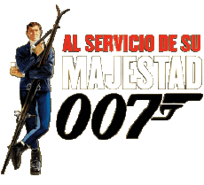 Multi Média Cinéma International James Bond 007 Au Service de sa Majesté Logo Espagnol 