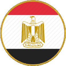 Fahnen Afrika Ägypten Runde 